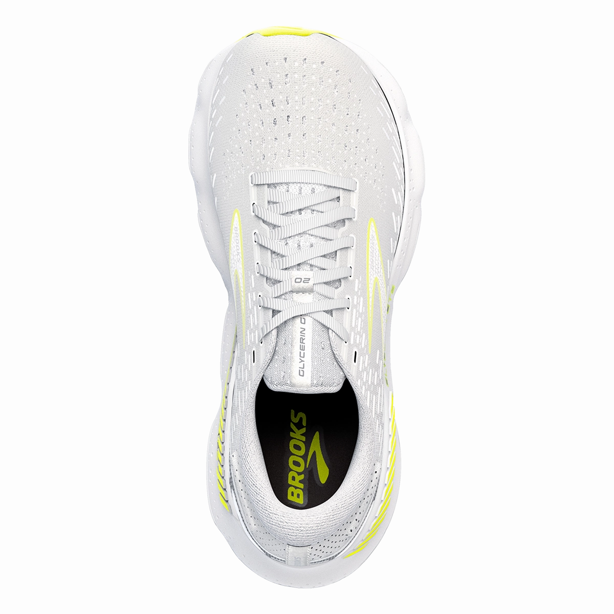 Brooks Glycerin GTS 20 - White - Nightlife