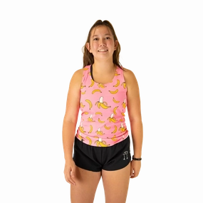 ChicknLegs Preformance Singlet Pink Bananas