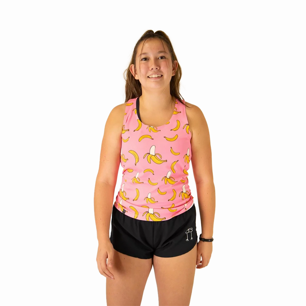 ChicknLegs Preformance Singlet Pink Bananas