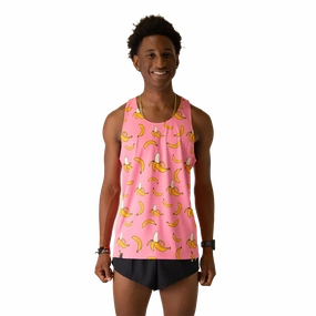 ChicknLegs Preformance Singlet Pink Bananas