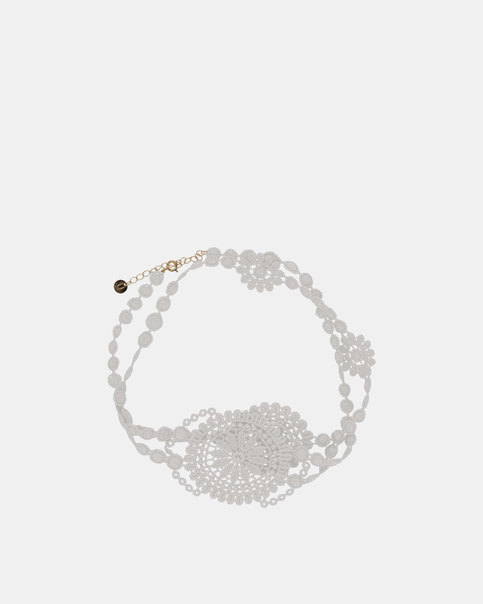Cotton Lace Bracelet Off White