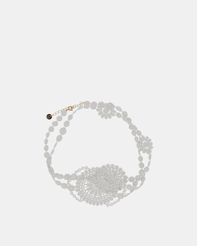Cotton Lace Bracelet Off White