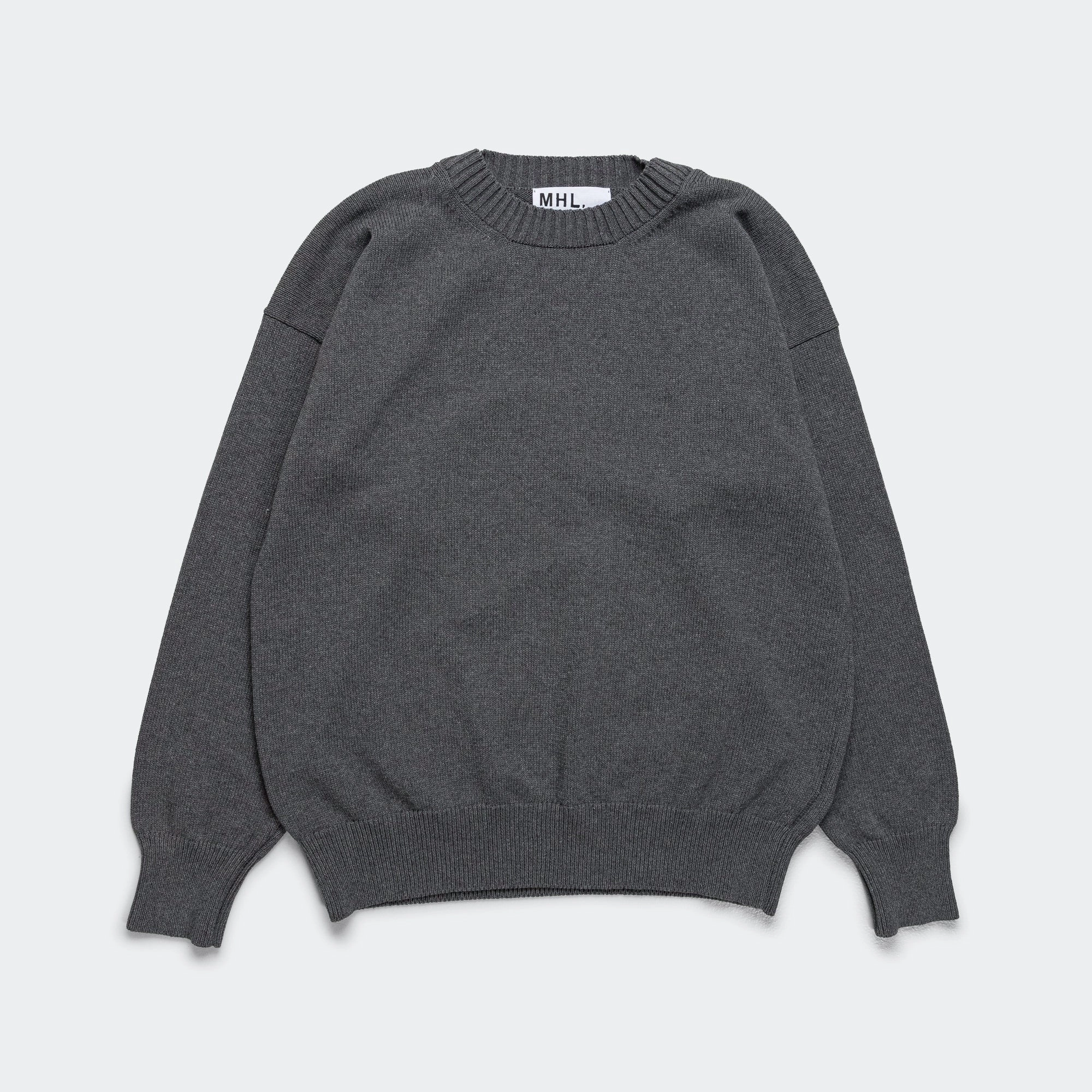 Cross Over Crew - Dry Cotton Charcoal