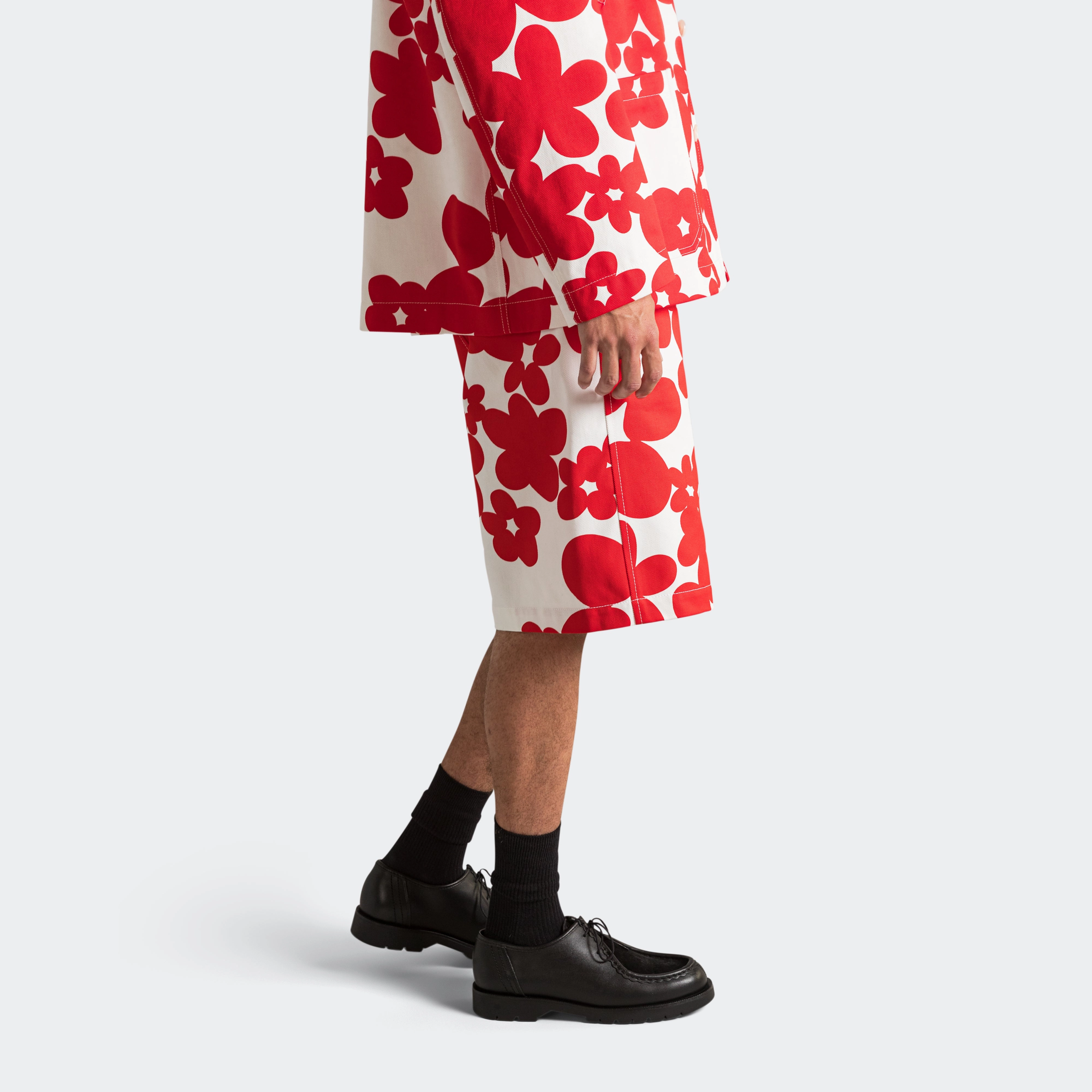 Dillies Gabardine Shorts - Crimson