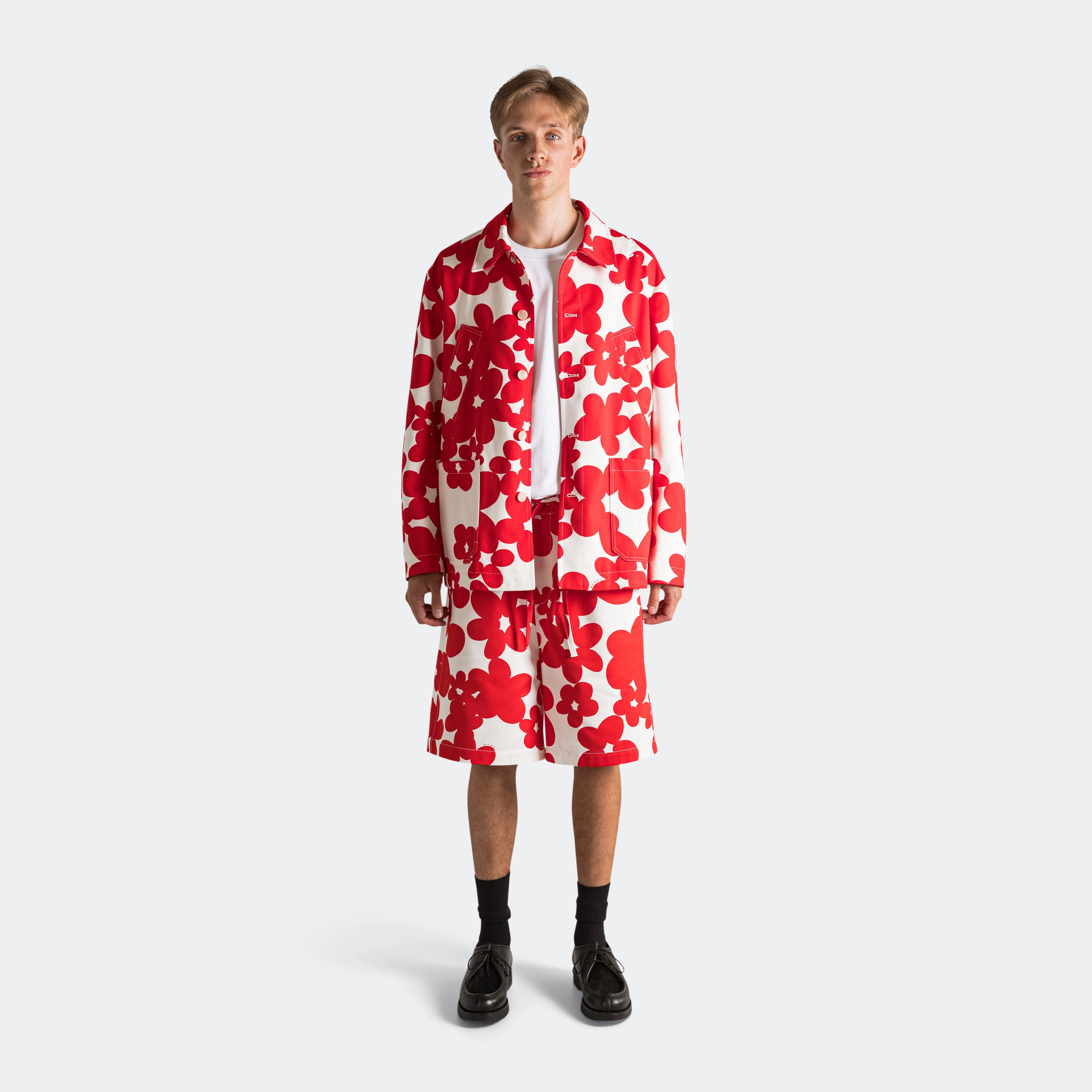 Dillies Gabardine Shorts - Crimson