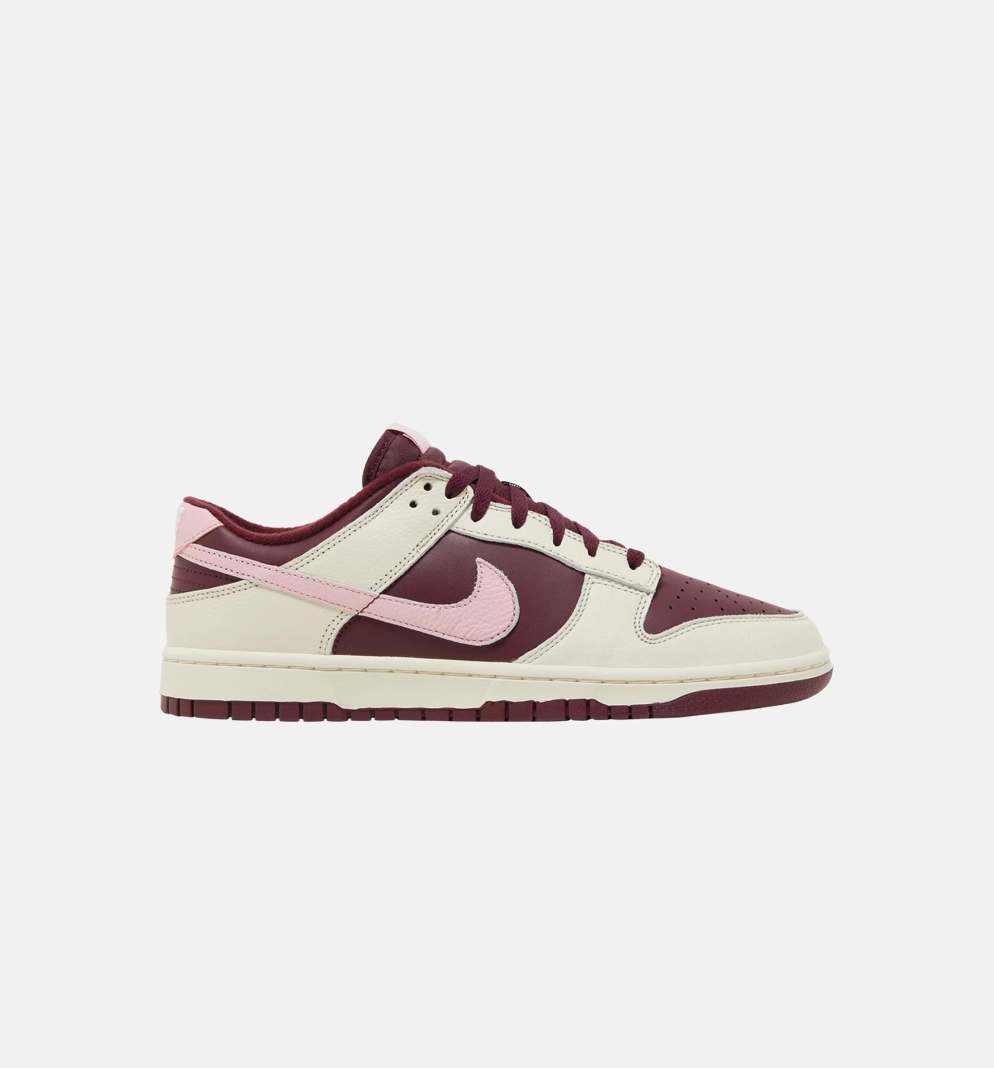 Dunk Low Valentine's Day Mens Lifestyle Shoe -  Pale Ivory/Medium Soft Pink/Night Maroon Limit One Per Customer