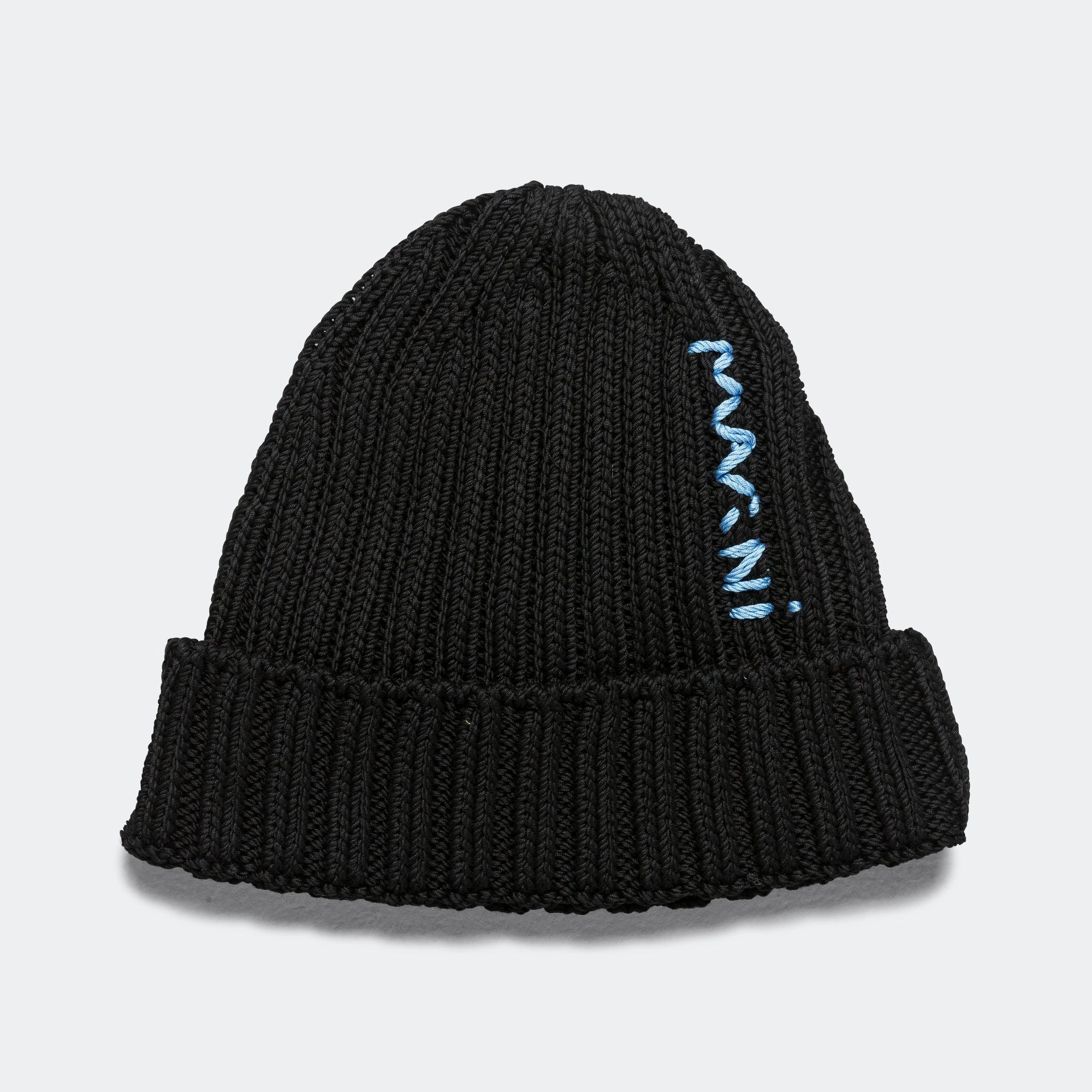 Embroided Logo Beanie - Black