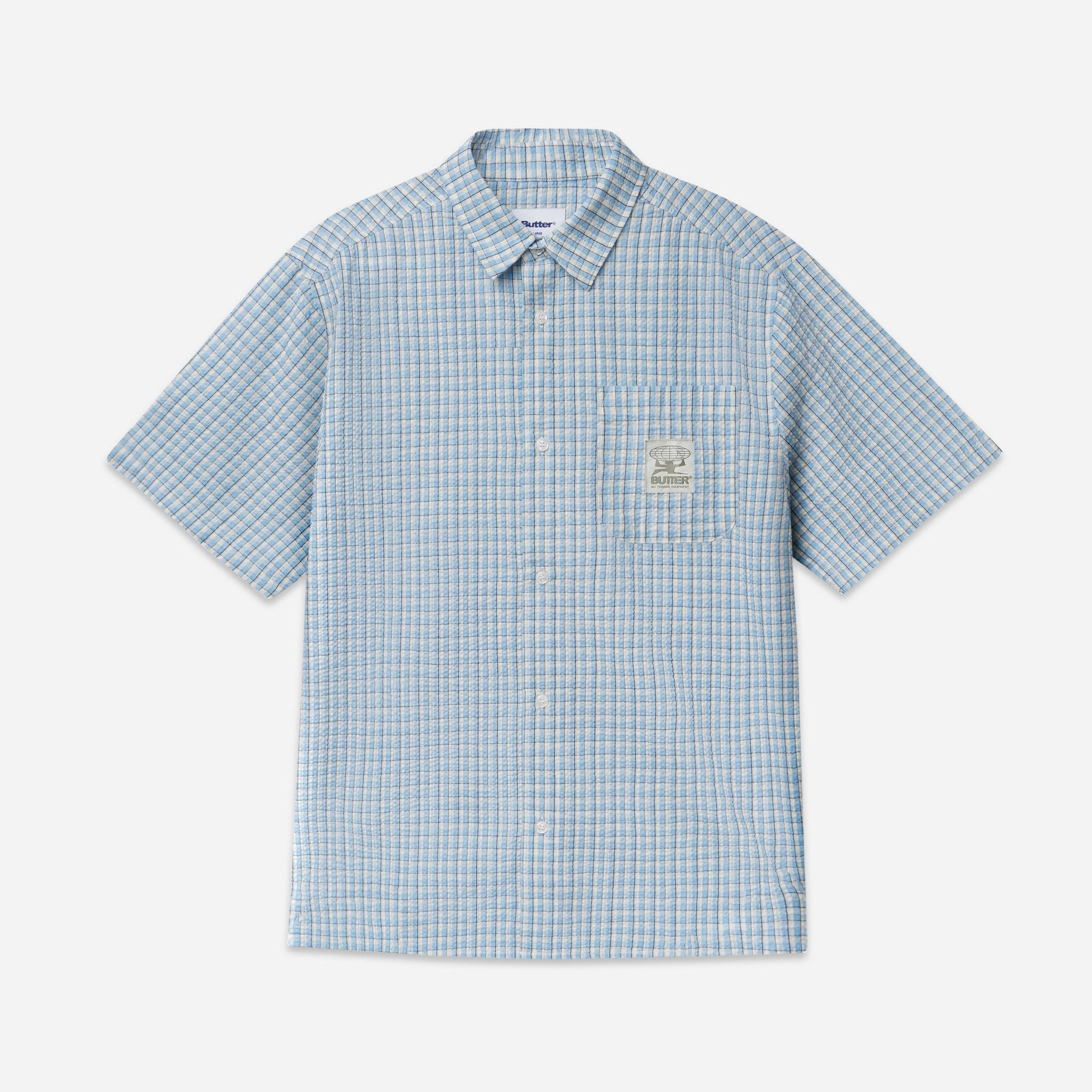 Equipment Short Sleeve Shirt Blue