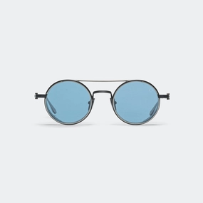 Eris - Matte Navy Blue/Black Palladium-Dark Blue Lenses