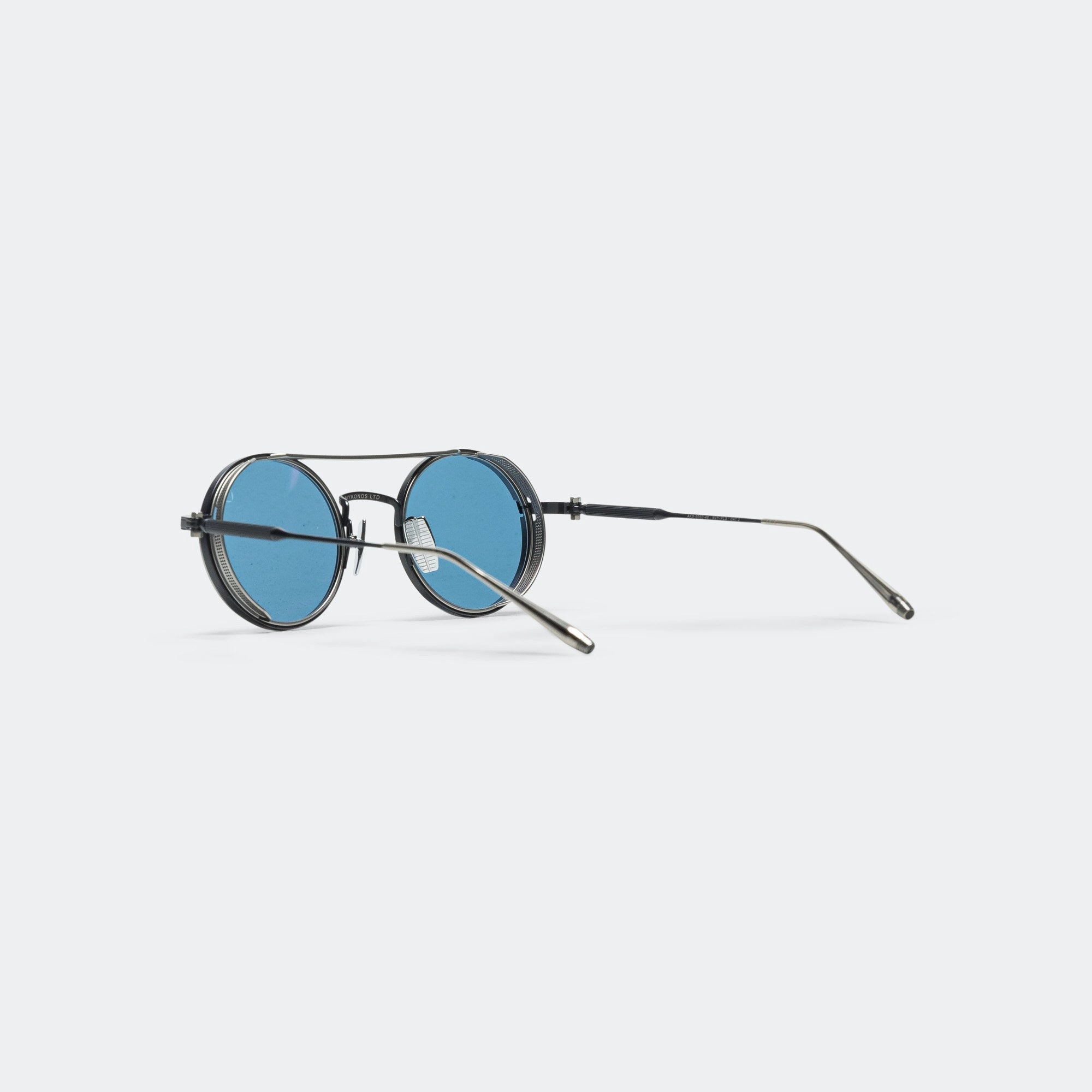 Eris - Matte Navy Blue/Black Palladium-Dark Blue Lenses