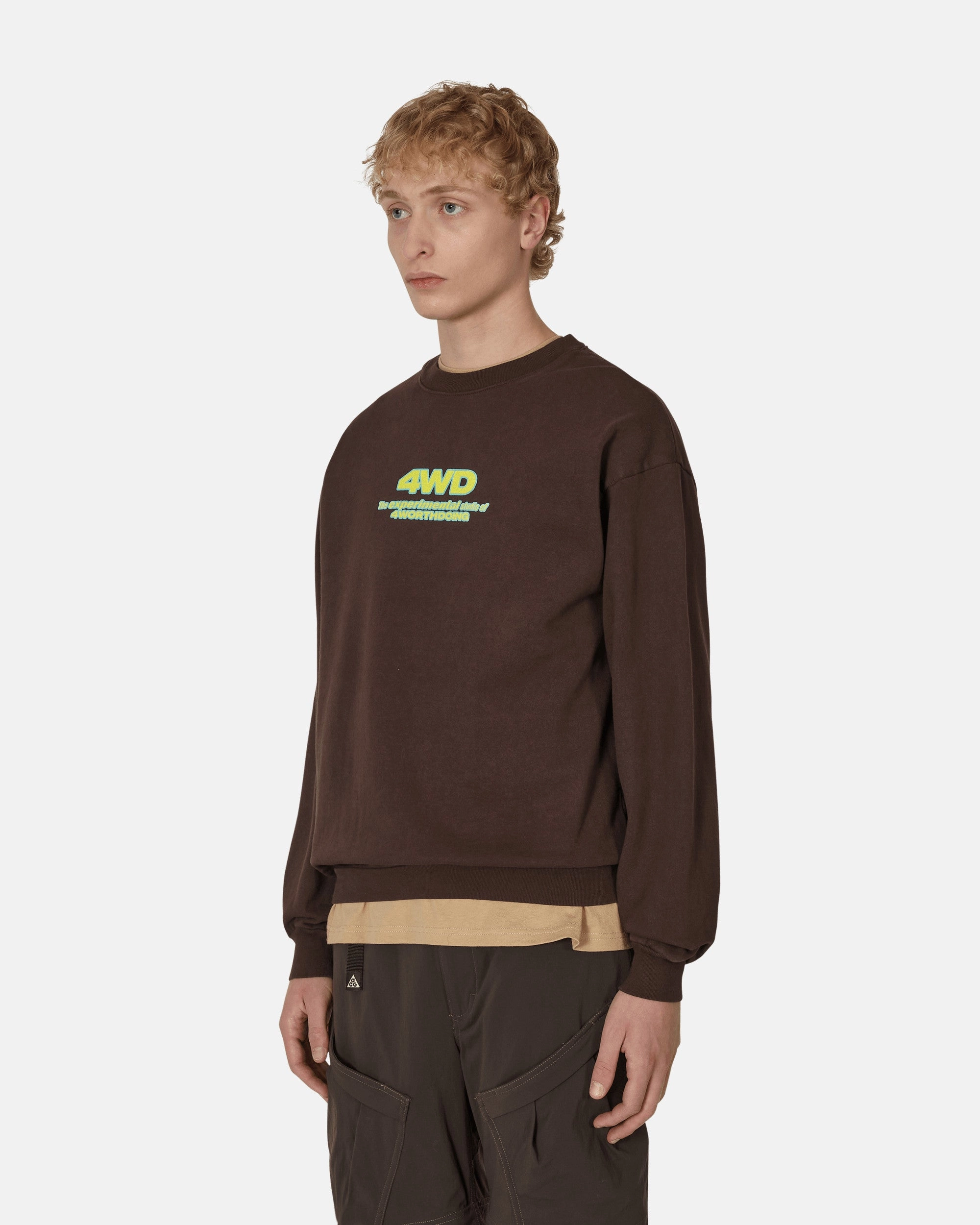 Experimental Studio Crewneck Sweatshirt Brown