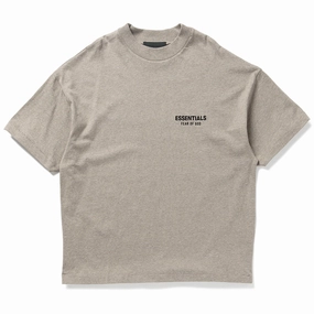 Fear Of God Essentials Jersey Crewneck Tee - Heather Gray