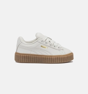 Fenty Creeper Phatty Earth Tone Preschool Lifestyle Shoe - Warm White/Gold/Gum