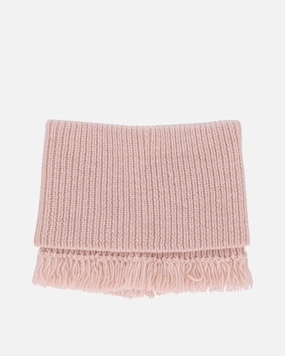 Fisherman Wool Funnel Snood Delicate Pink