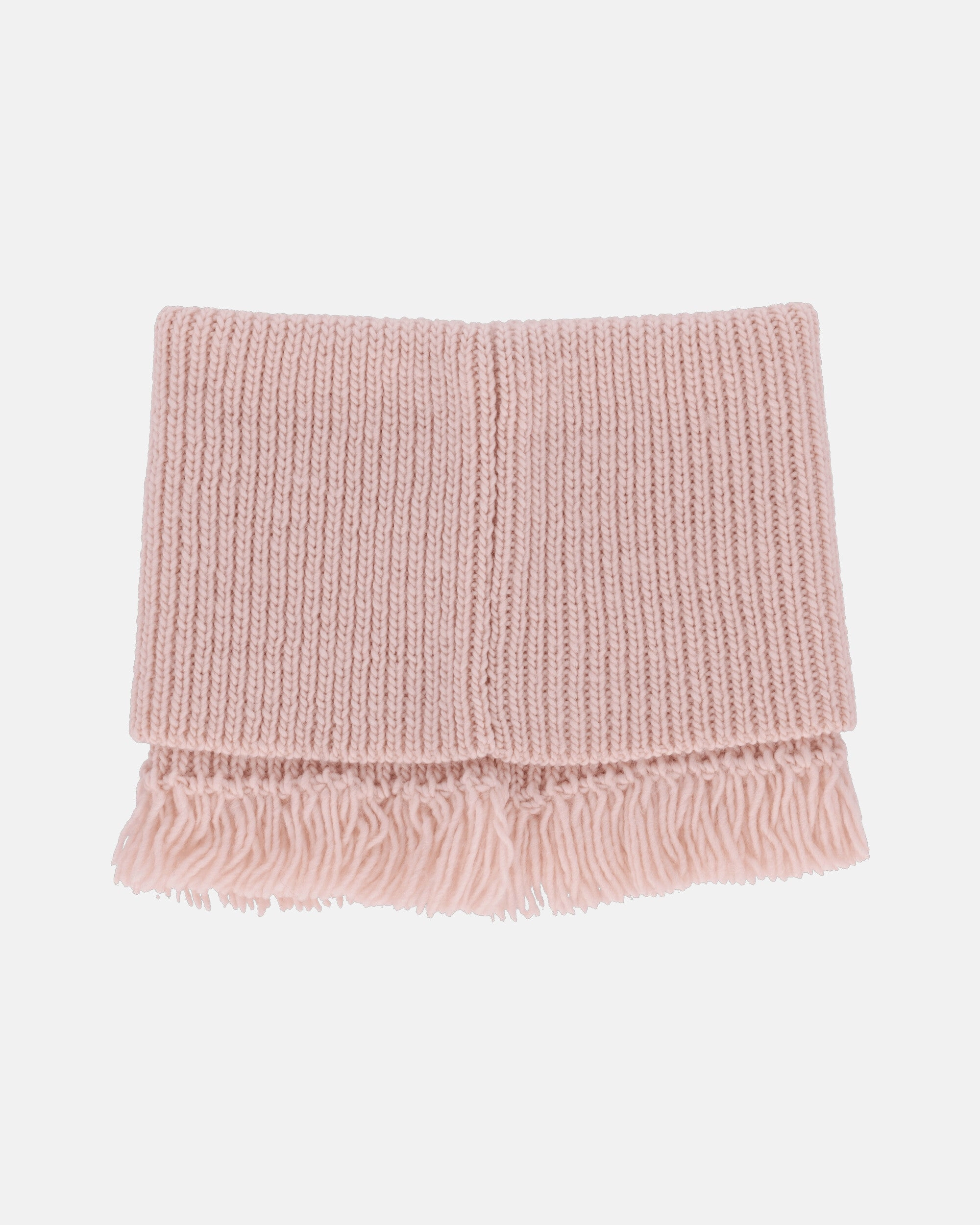 Fisherman Wool Funnel Snood Delicate Pink