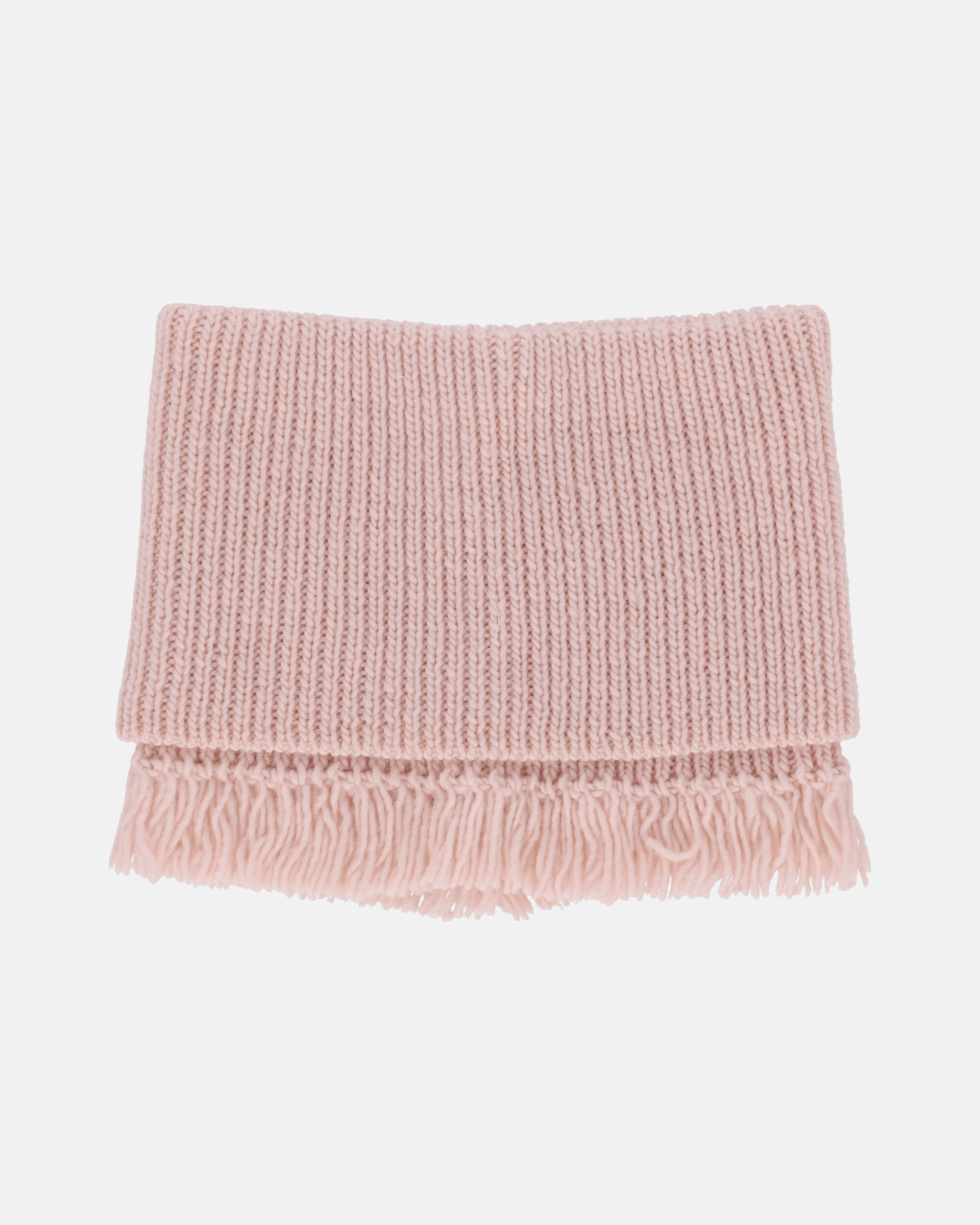 Fisherman Wool Funnel Snood Delicate Pink