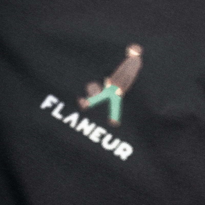 Flaneur Blurred Stroller Tee - Black
