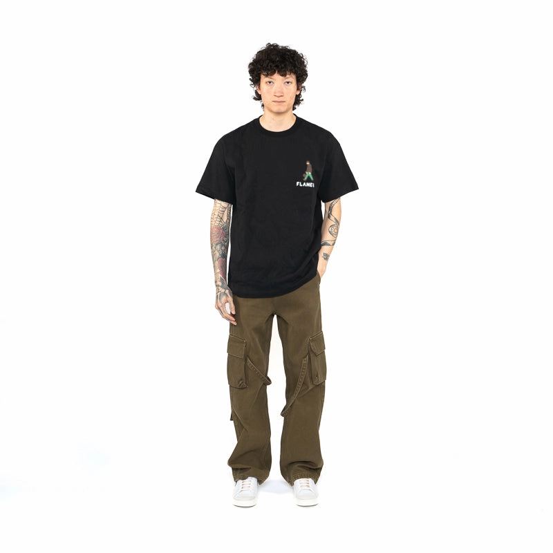Flaneur Blurred Stroller Tee - Black