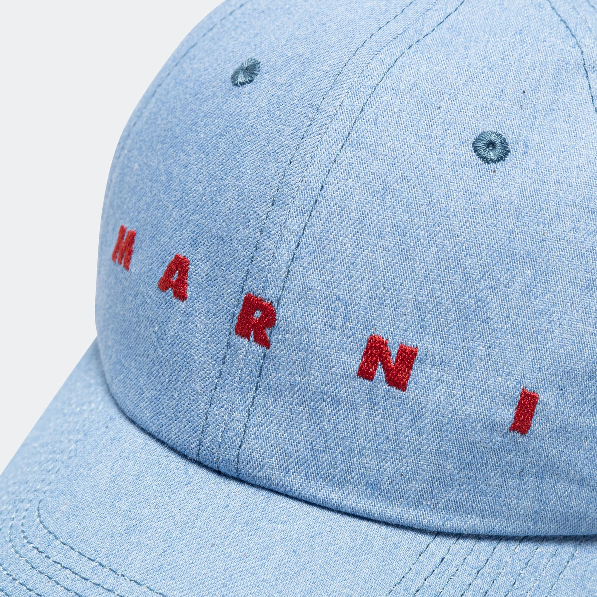 Gabardine Baseball Cap with embroidered logo - Blue