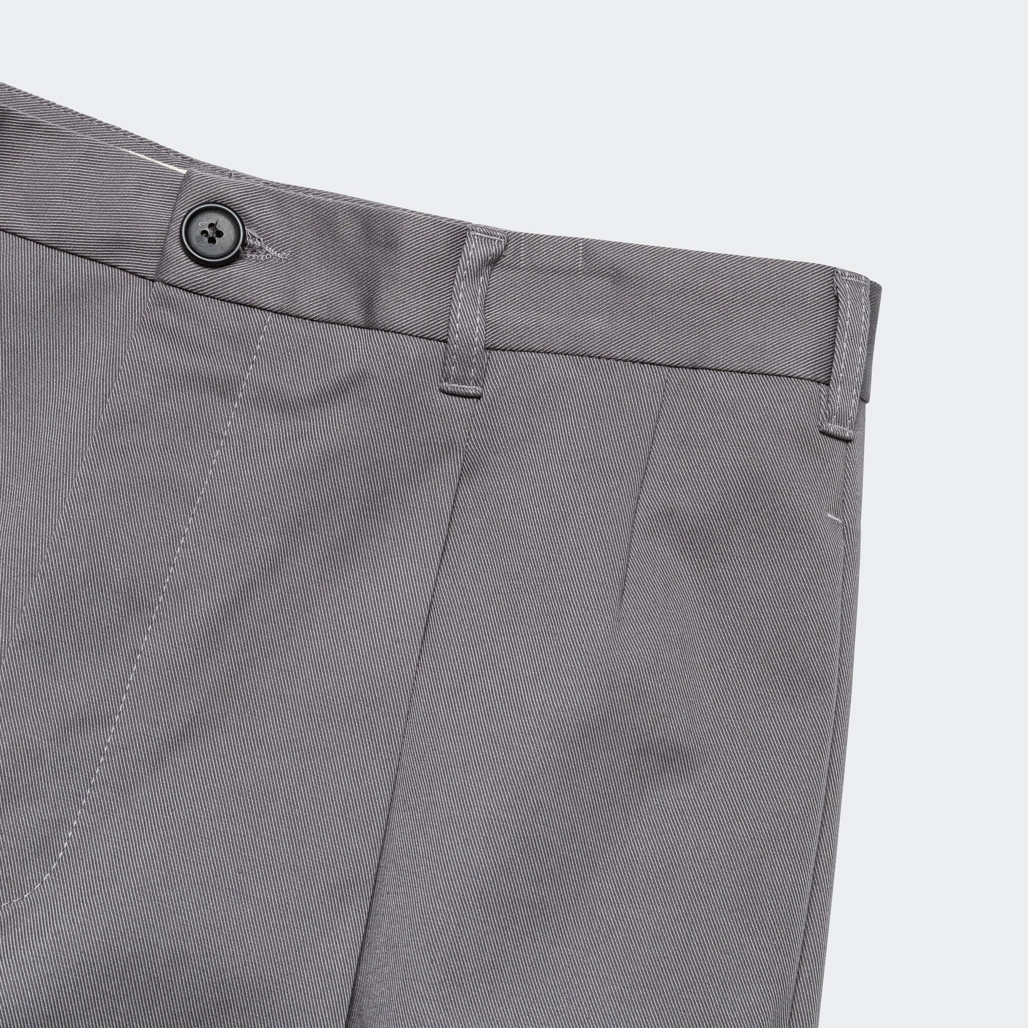 Gabardine Classic Trousers - Grey