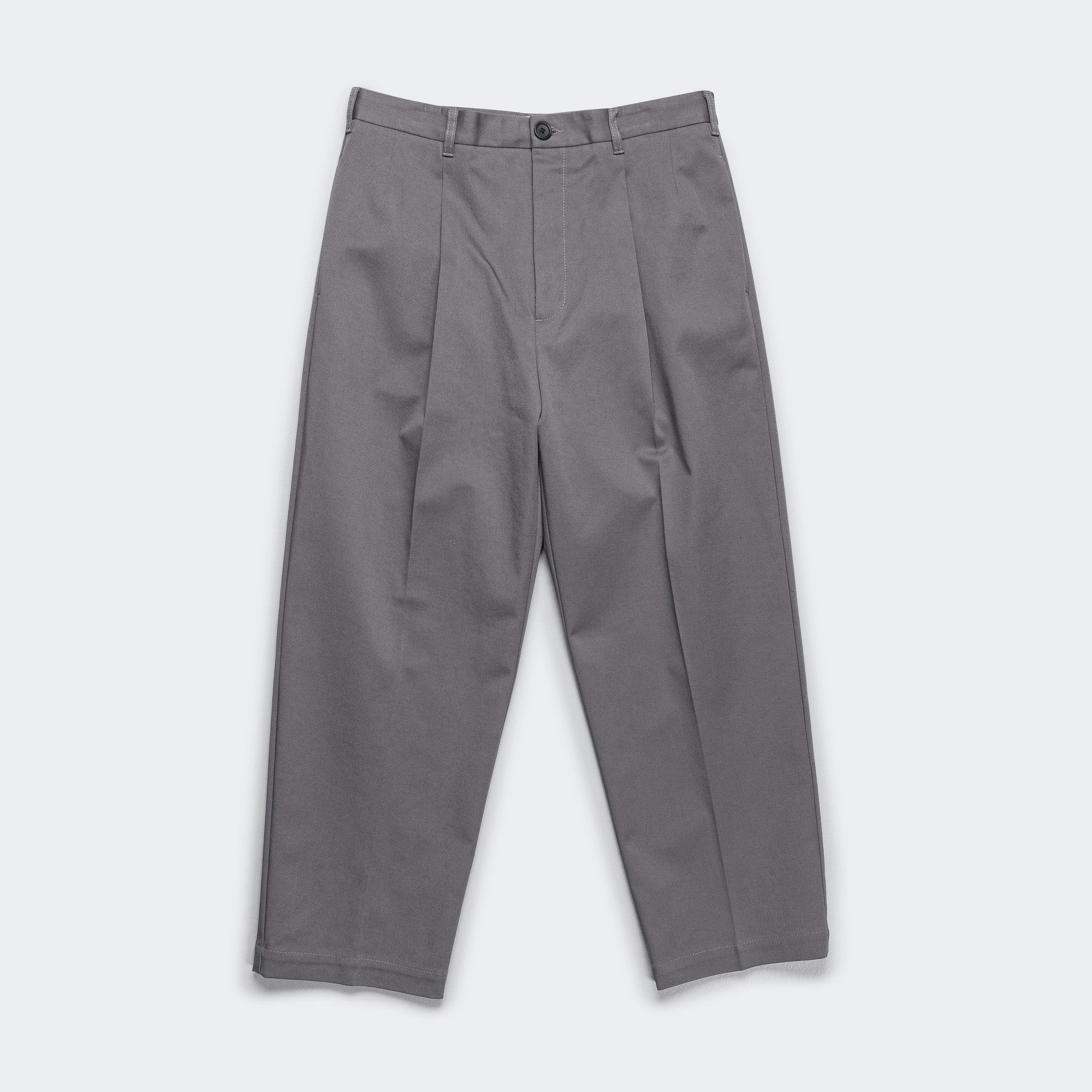 Gabardine Classic Trousers - Grey
