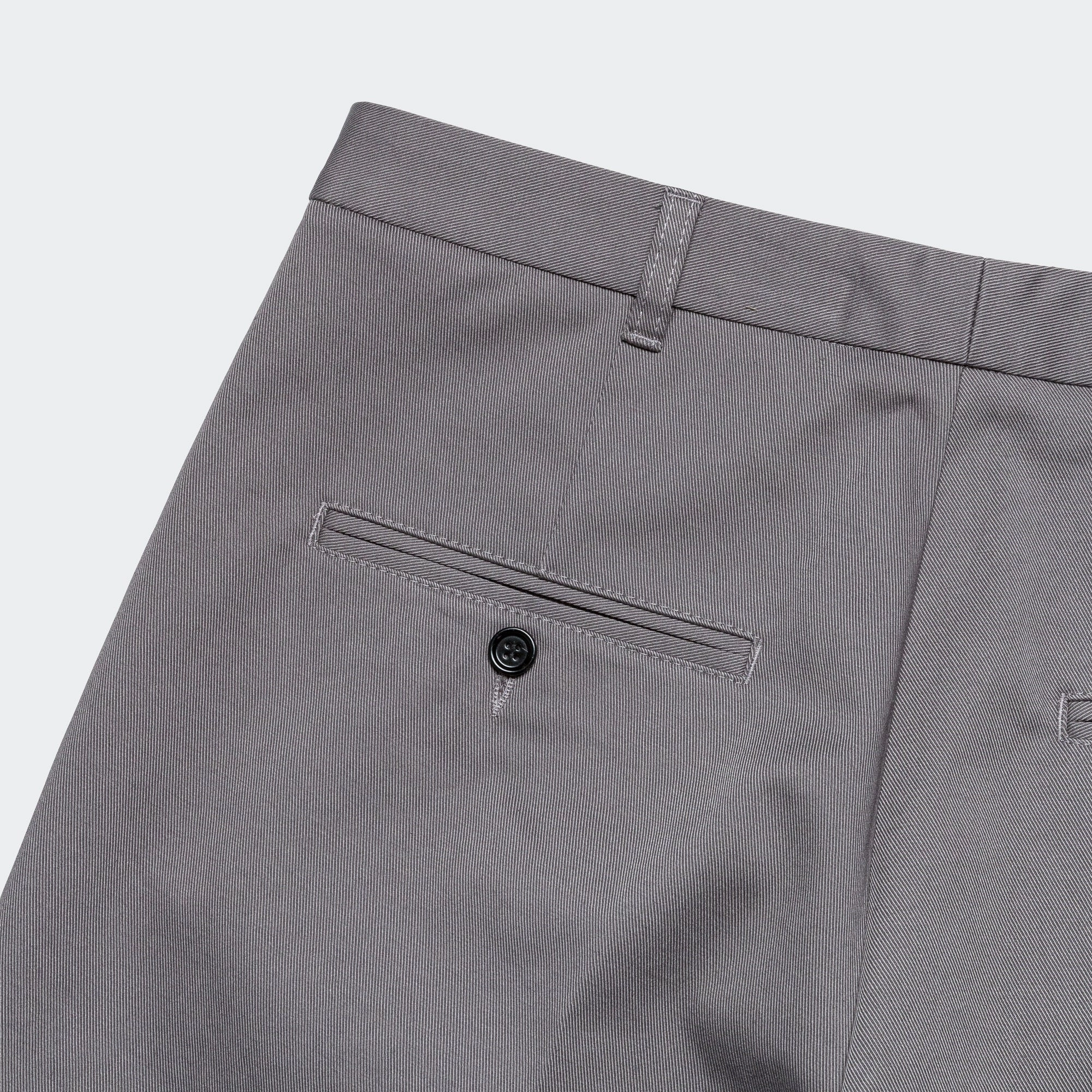 Gabardine Classic Trousers - Grey