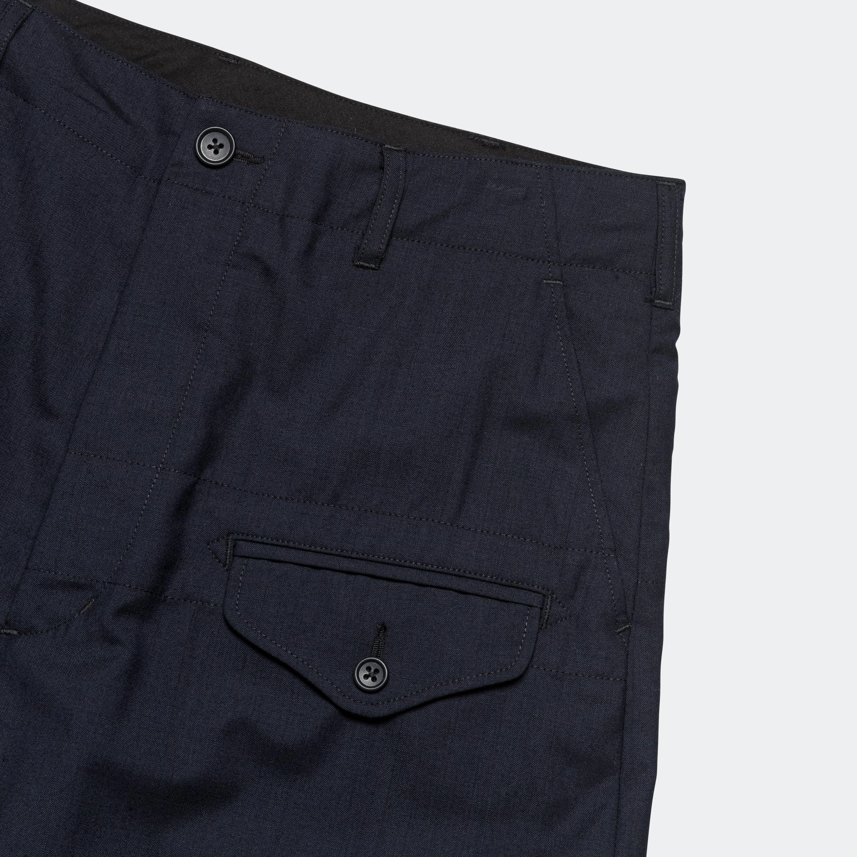 Ghurka Pant - Dark Navy Tropical Wool