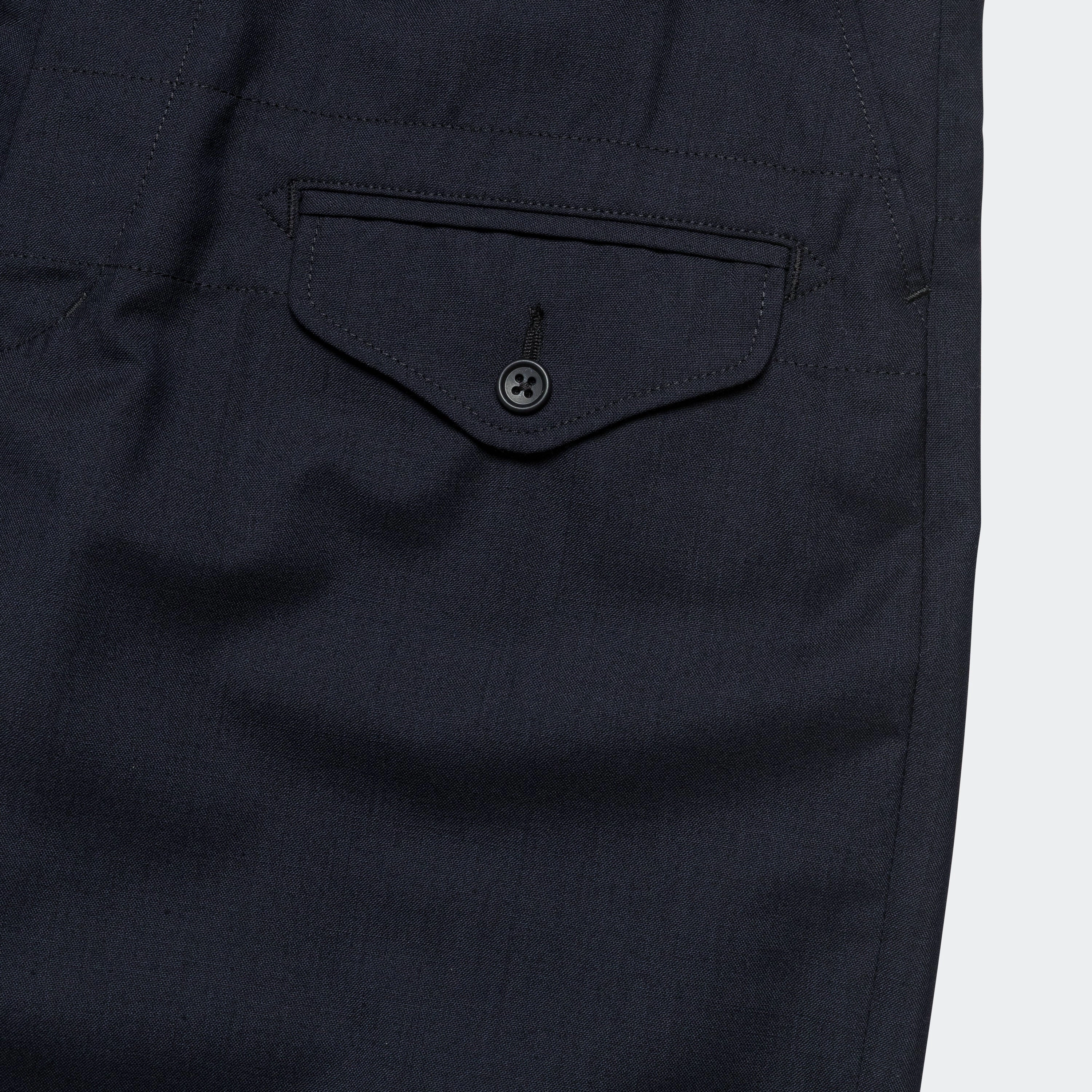 Ghurka Pant - Dark Navy Tropical Wool