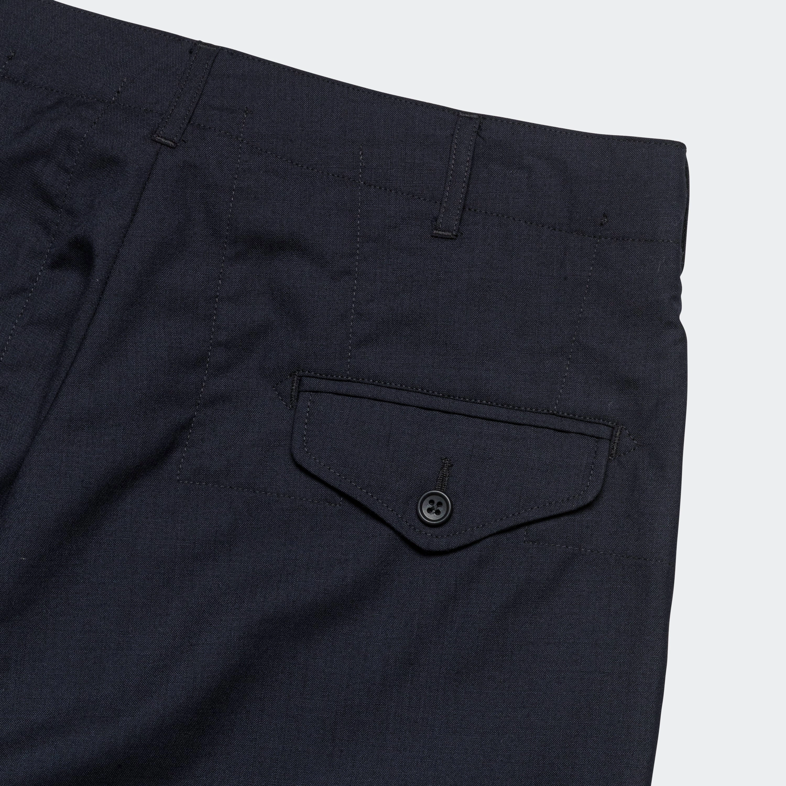 Ghurka Pant - Dark Navy Tropical Wool
