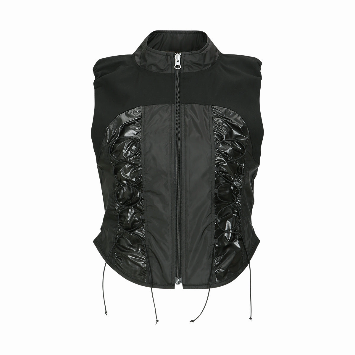 Gia Lace Up Vest 'Black'