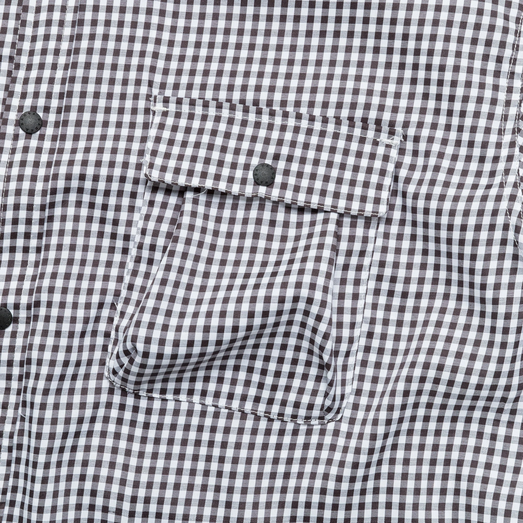 Gingham Check Camp Shirt - Black