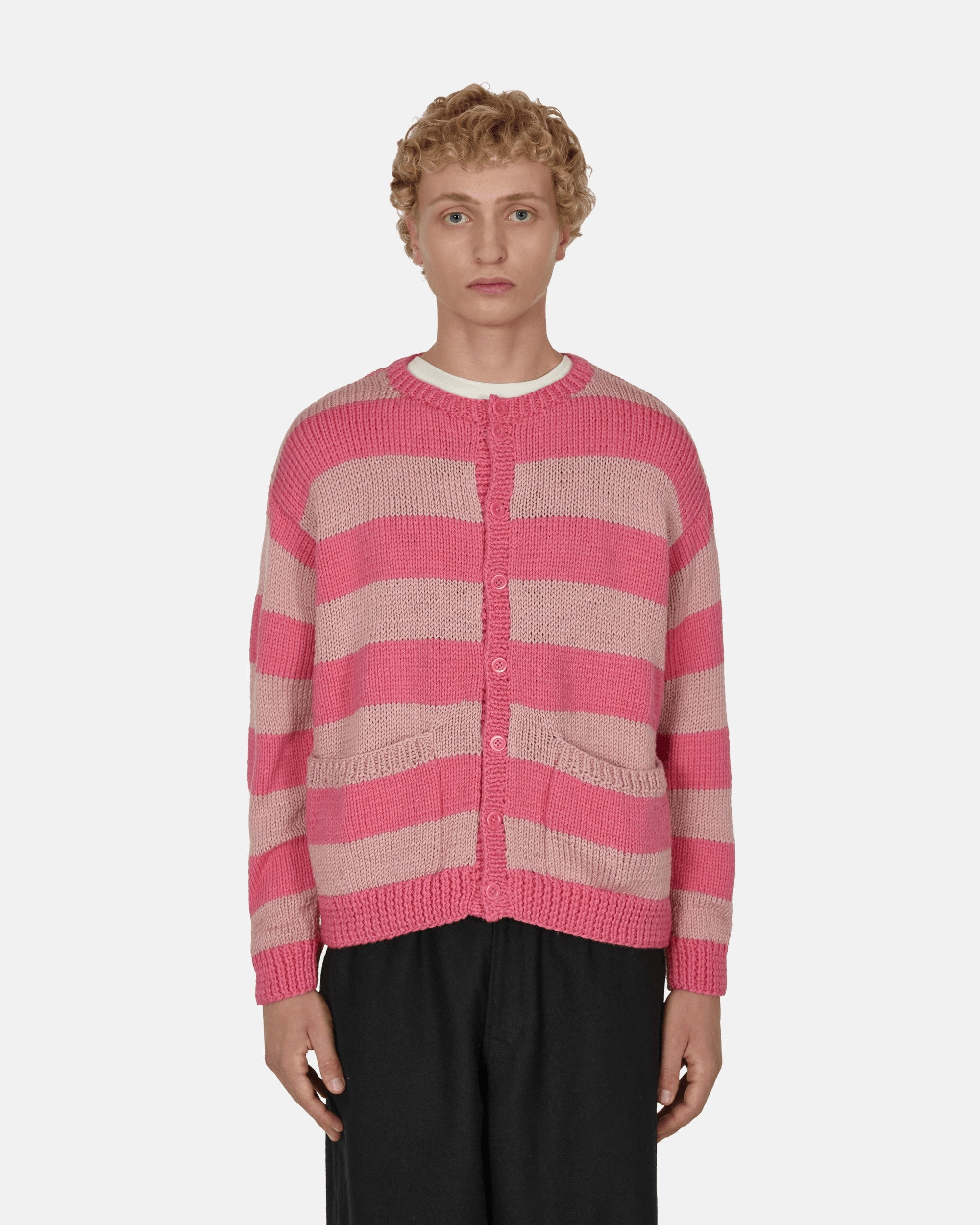 Hand Knit Pig Cardigan Pink