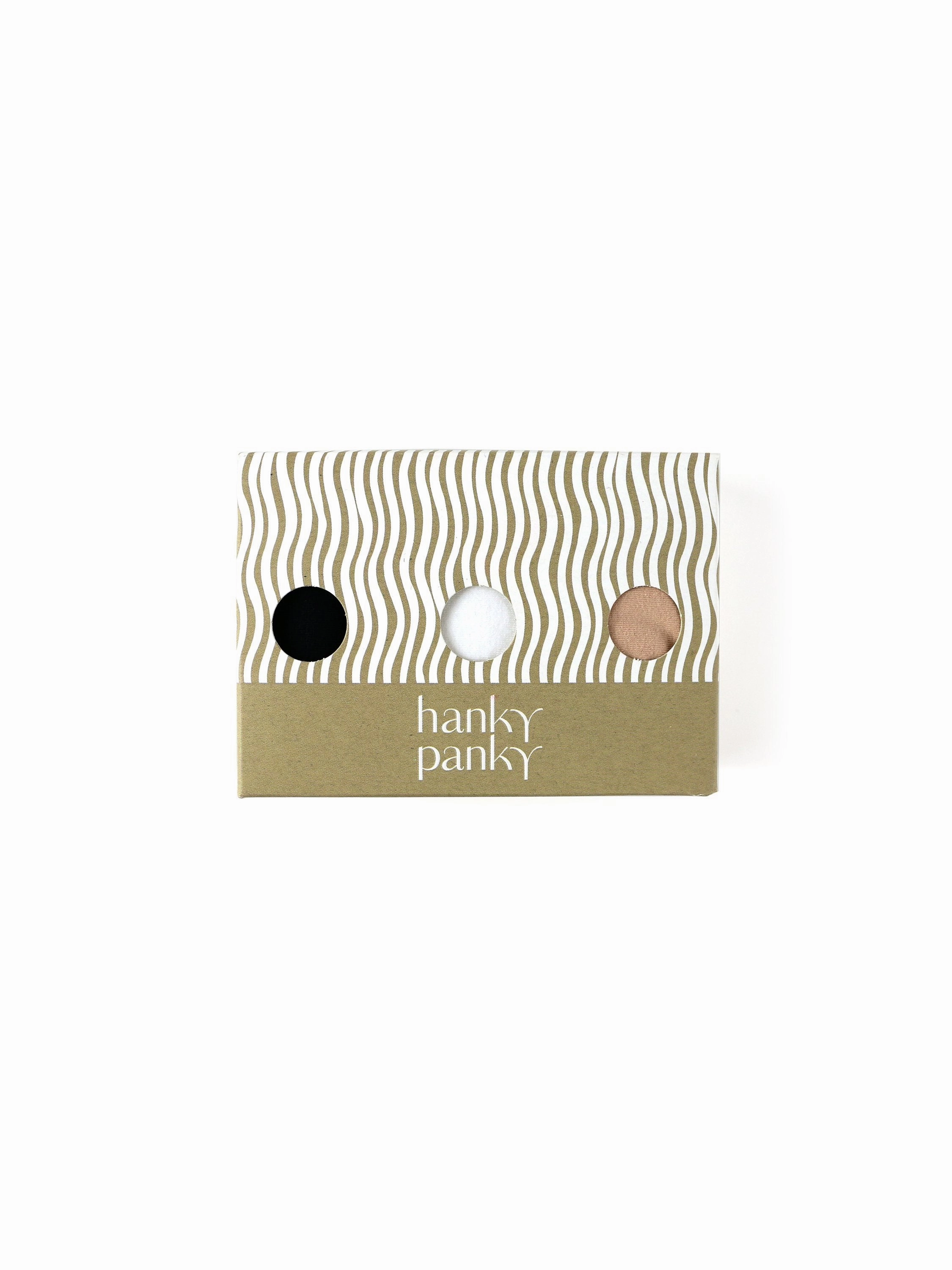 Hanky Panky 3-Pack Supima® Cotton Low Rise Thongs with Lace