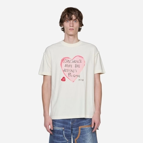 Heart Message T-Shirt Ecru