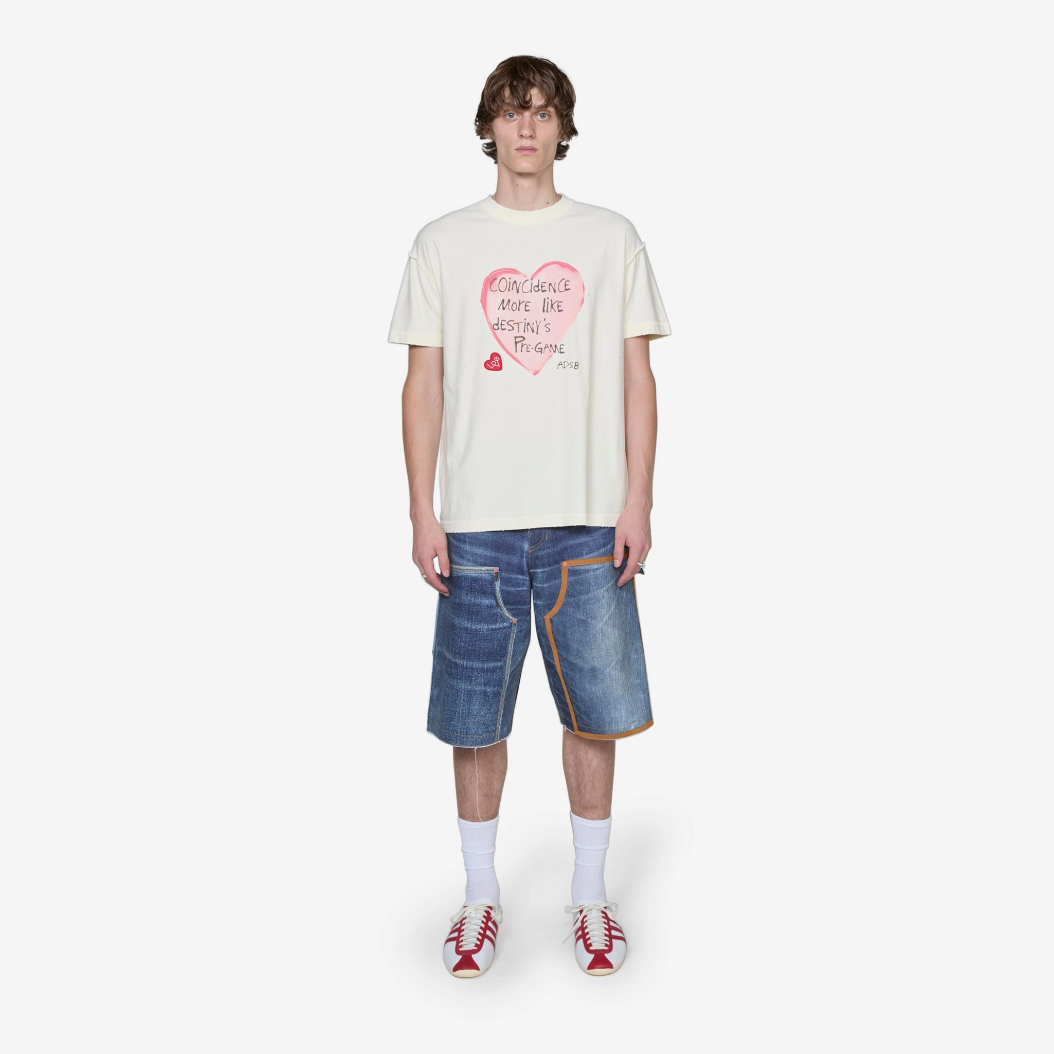 Heart Message T-Shirt Ecru