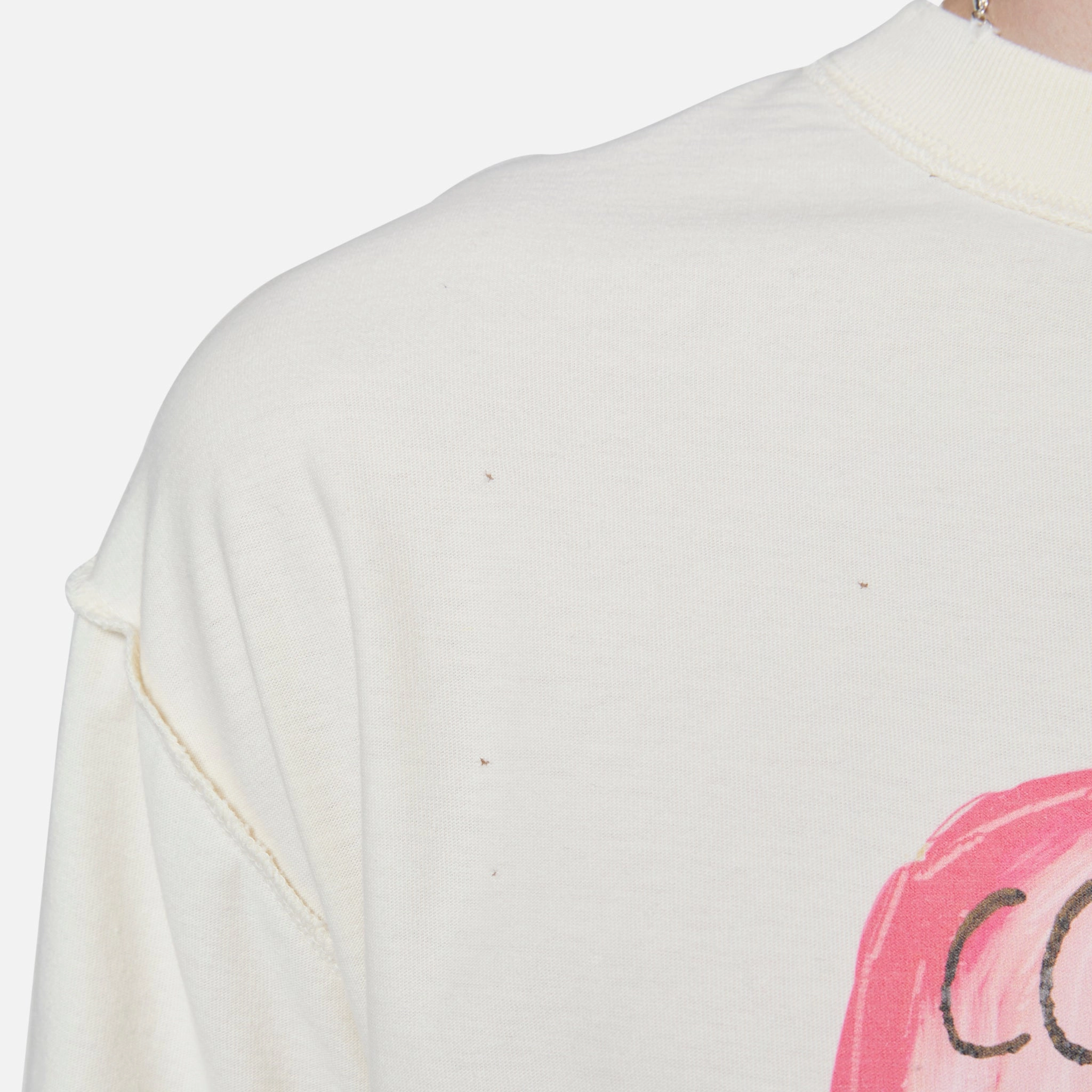 Heart Message T-Shirt Ecru