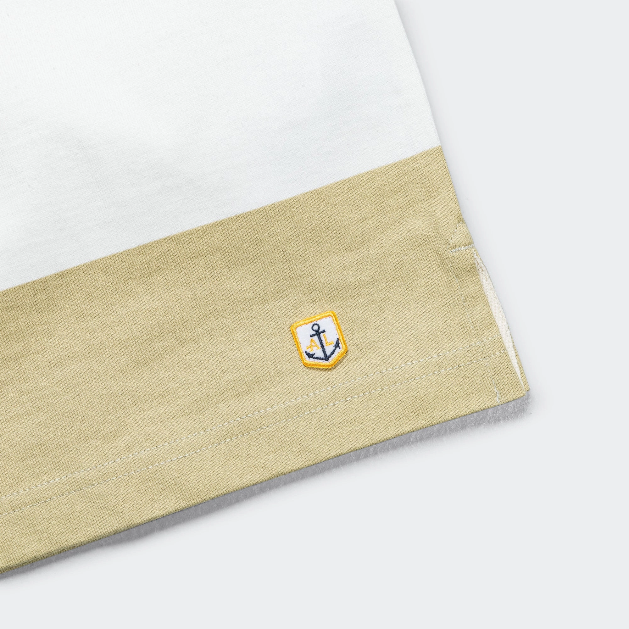 Heritage SS Polo Shirt - Pale Olive/Milk