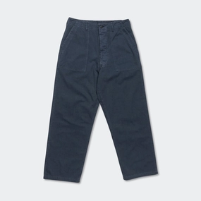 Herringbone Summer Fatigue Pants - Navy