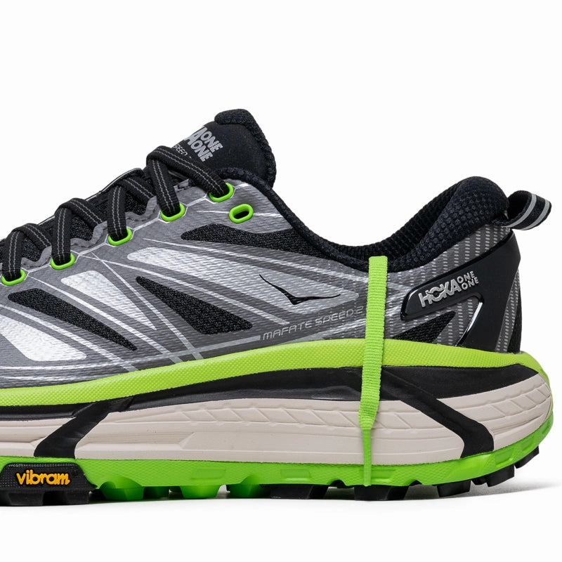 Hoka U Mafate Speed 2 - Black/Electric Green