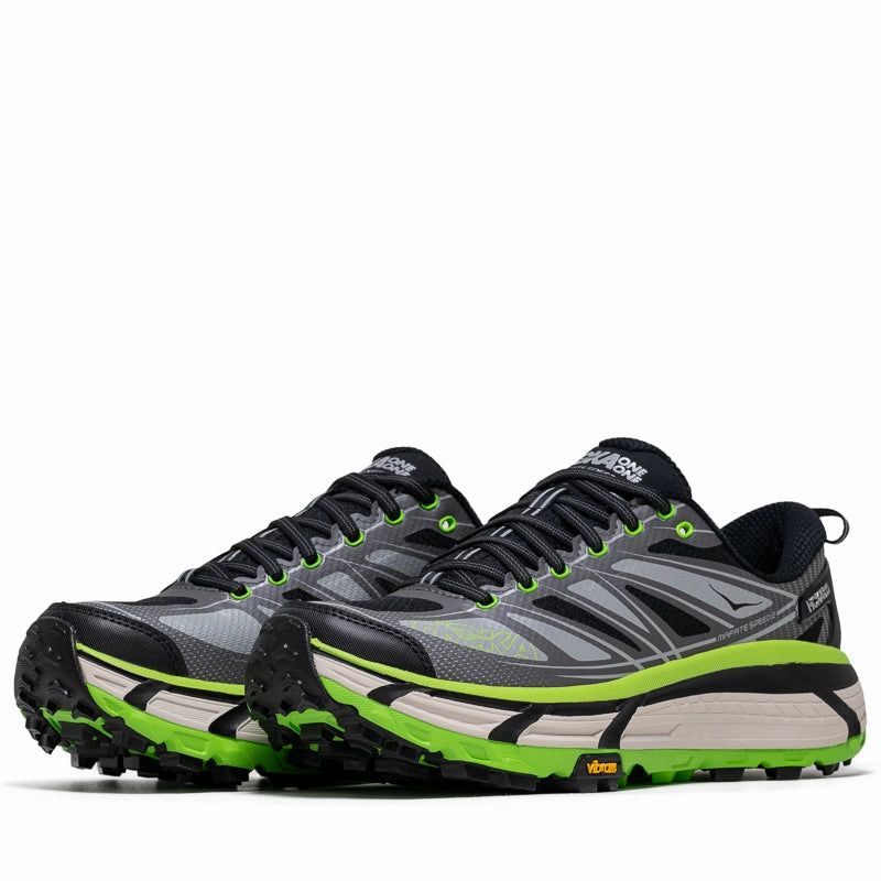 Hoka U Mafate Speed 2 - Black/Electric Green