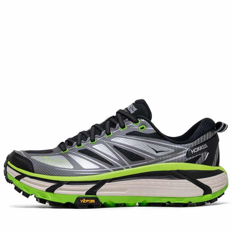 Hoka U Mafate Speed 2 - Black/Electric Green