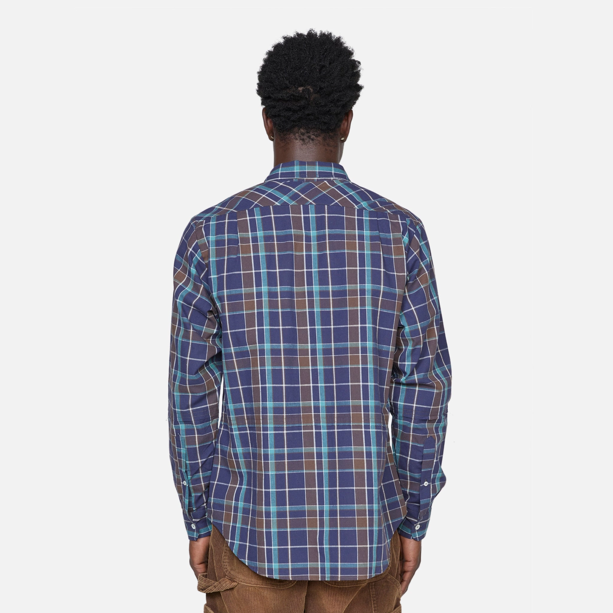 Hybrid Button Down Shirt Blue