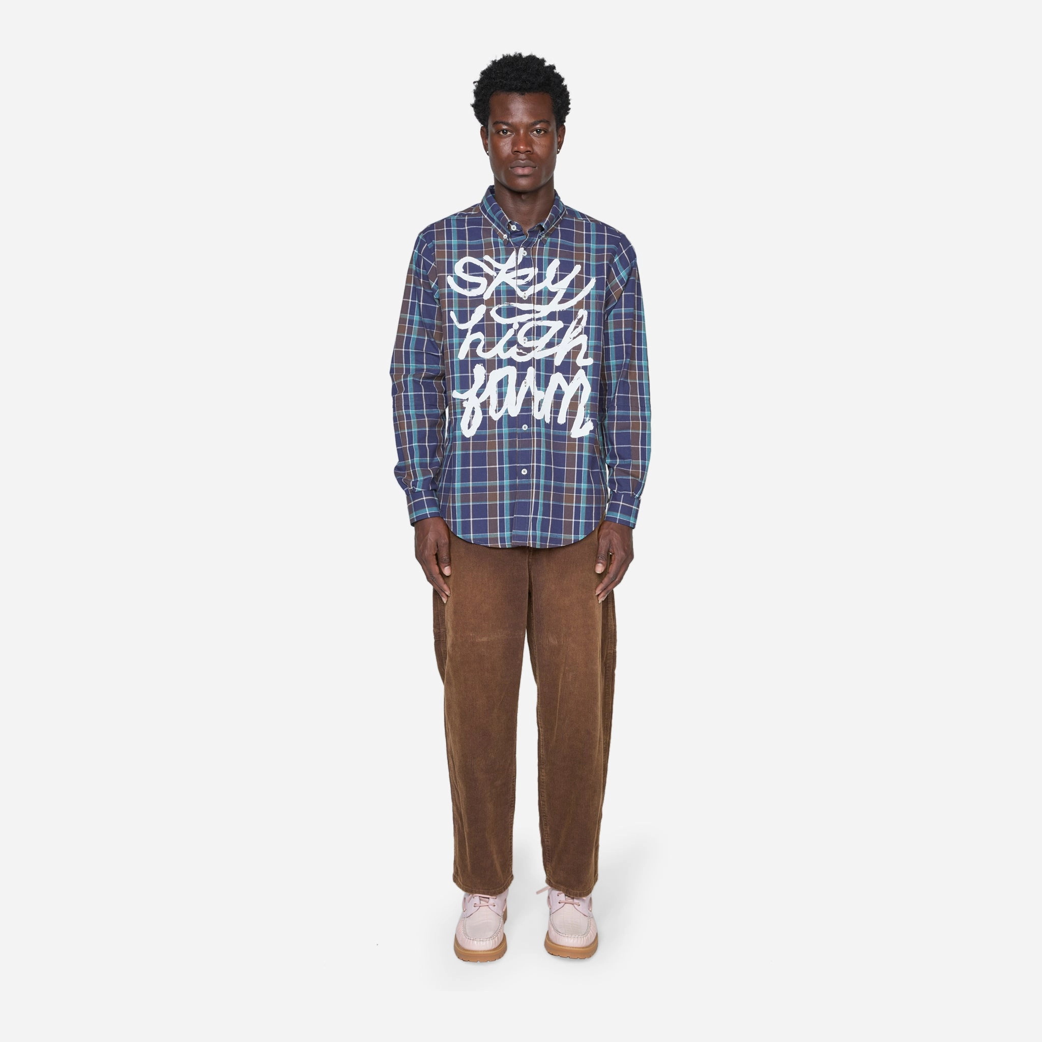 Hybrid Button Down Shirt Blue