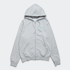 INTL. Logo Zip Up Hoodie - Heather Grey