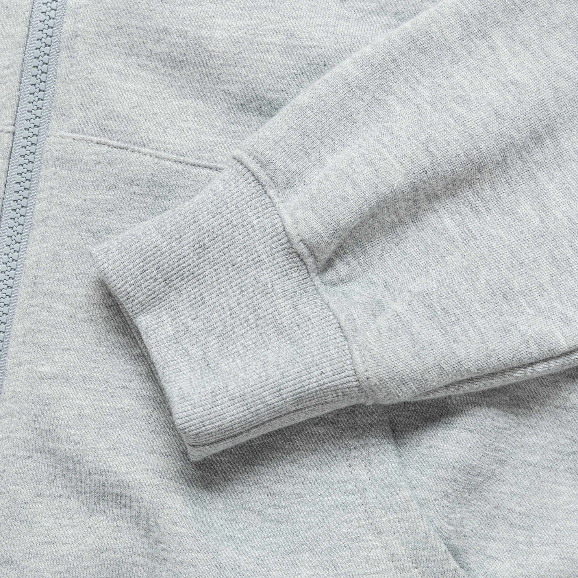 INTL. Logo Zip Up Hoodie - Heather Grey