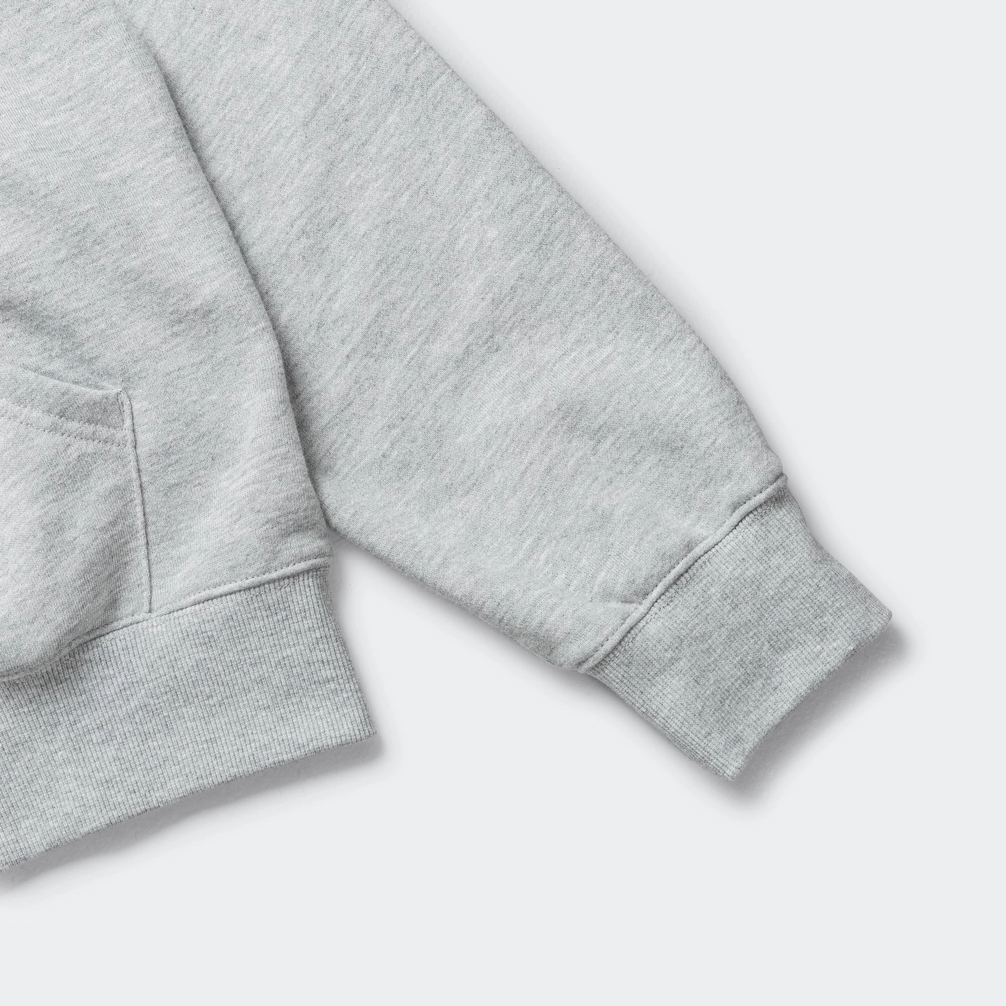 INTL. Logo Zip Up Hoodie - Heather Grey