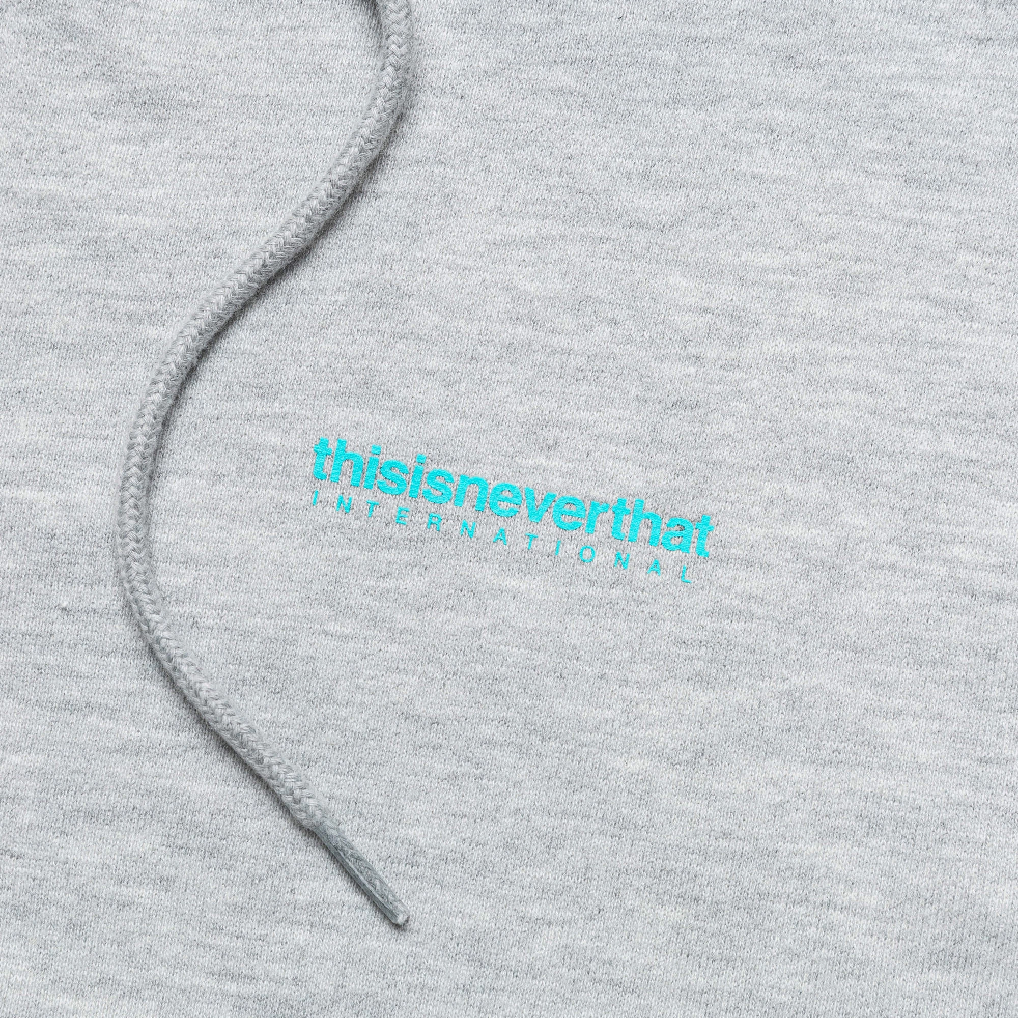 INTL. Logo Zip Up Hoodie - Heather Grey