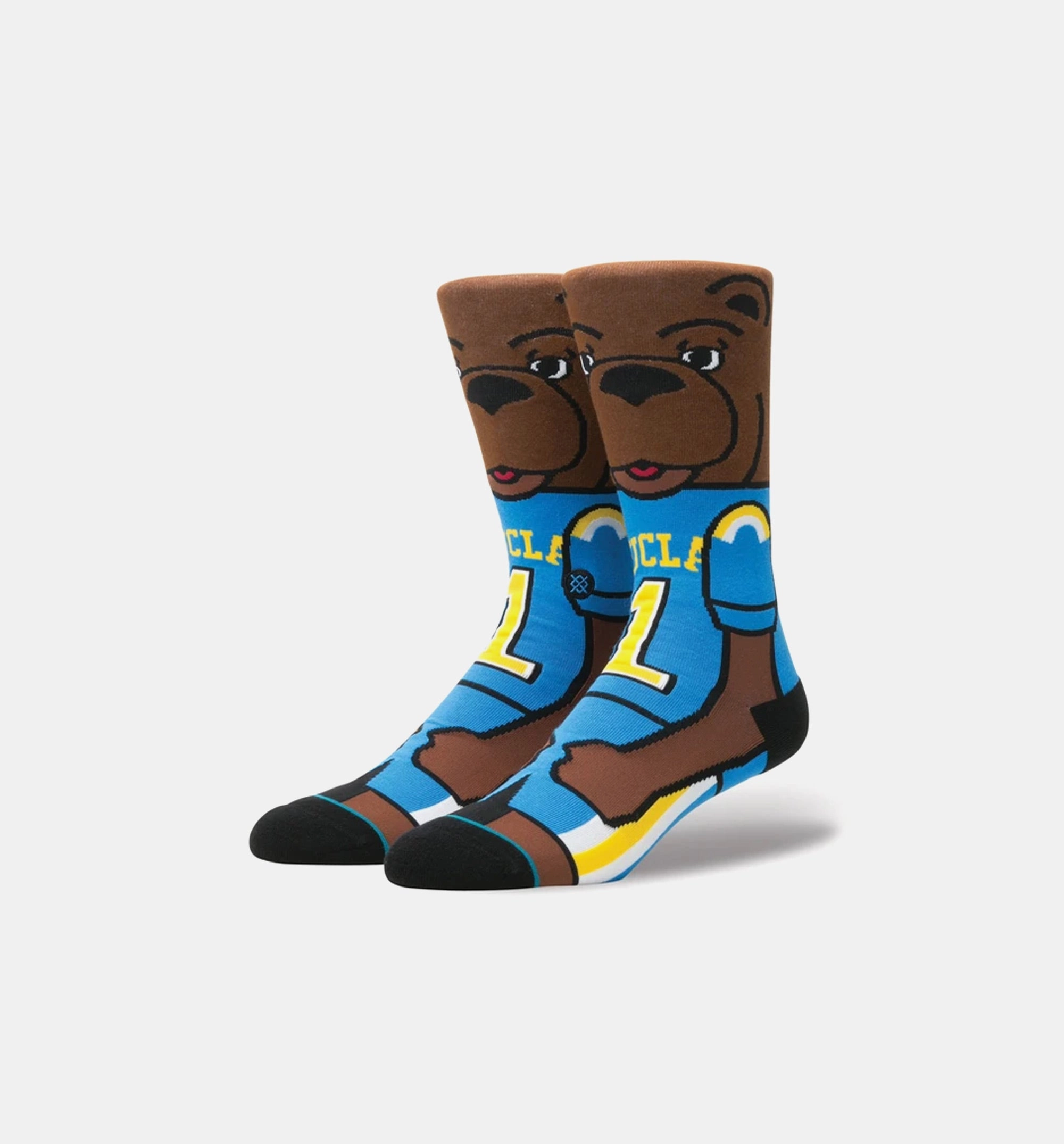 Joe Bruin Mens Crew Socks - Blue