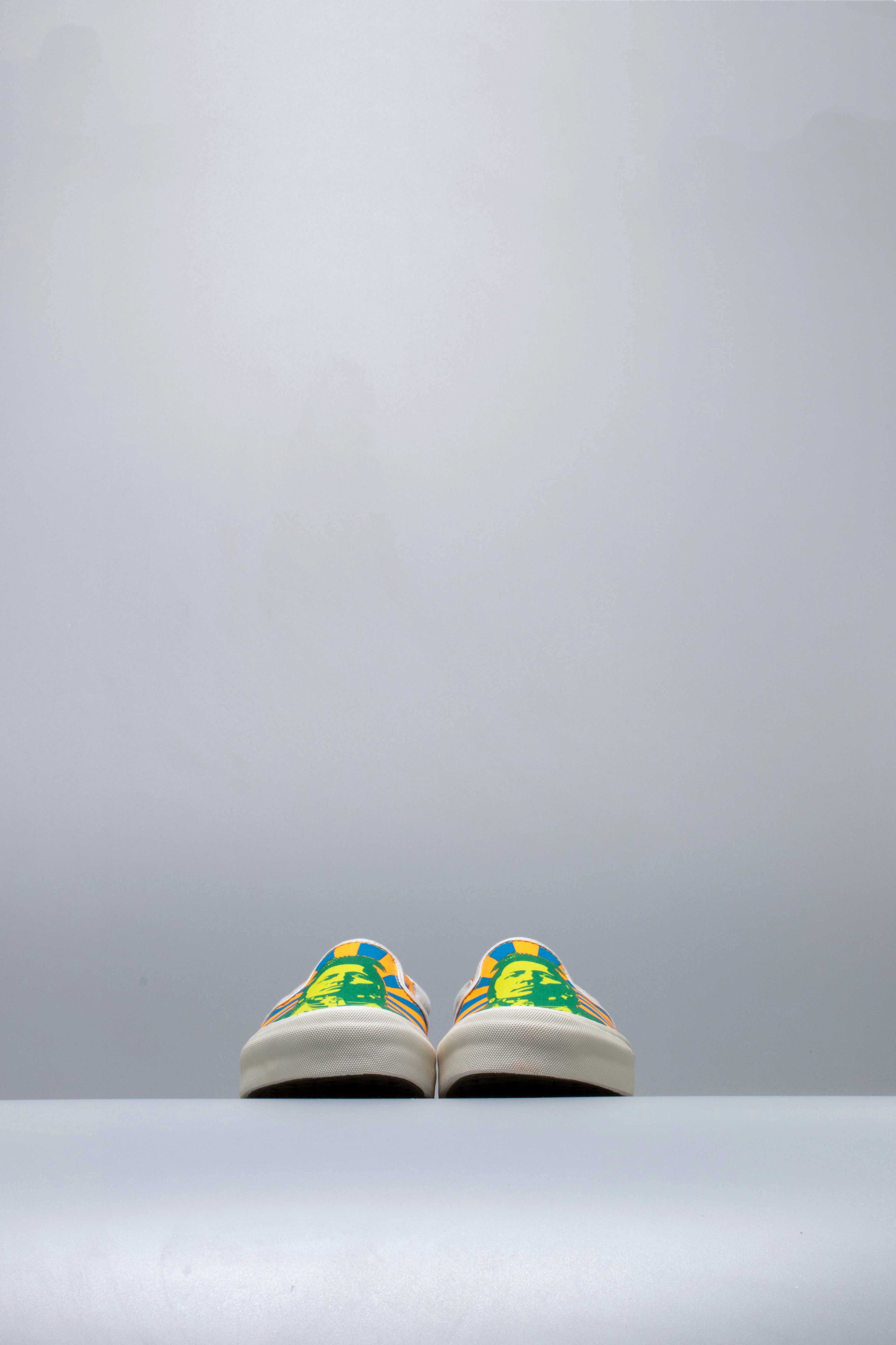 John Van Hamersveld X Vans Collection OG Classic Slip On LX Mens Shoe -  Green/Blue