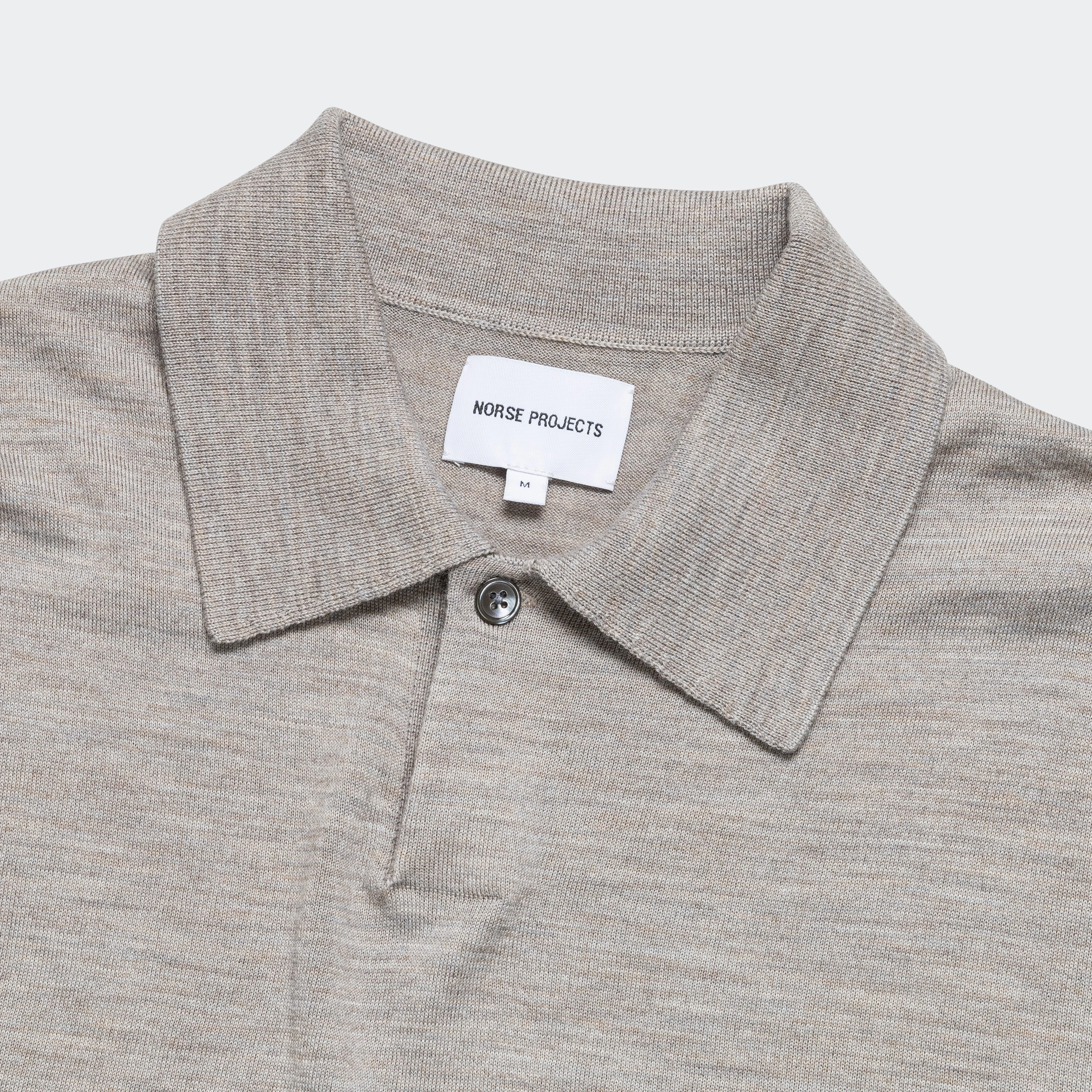 Jon Tech Merino SS Polo - Sand